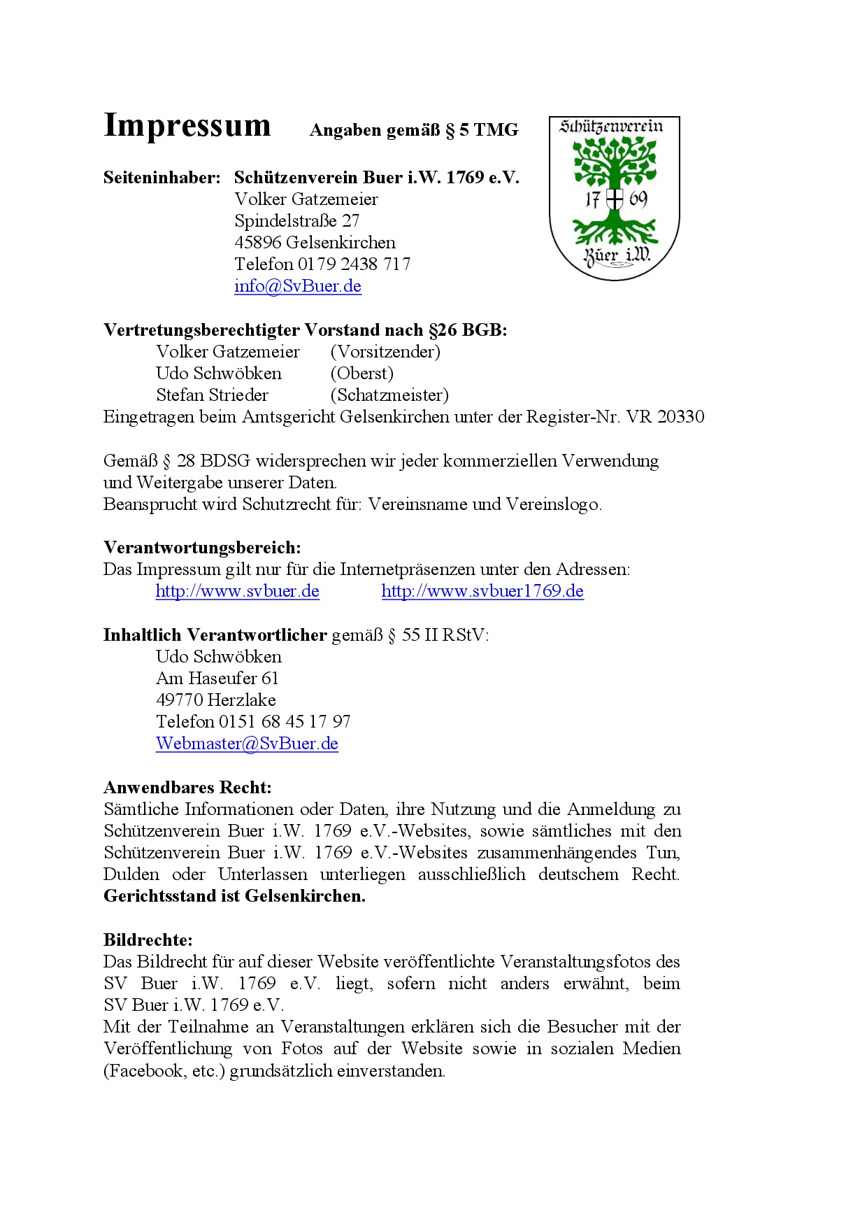 Impressum 2026